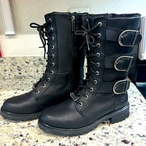 Harley Davidson Leather Boots, women’s size 9, like new